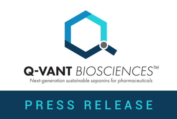 Logo Q-VANT BIOSCIENCES press release social