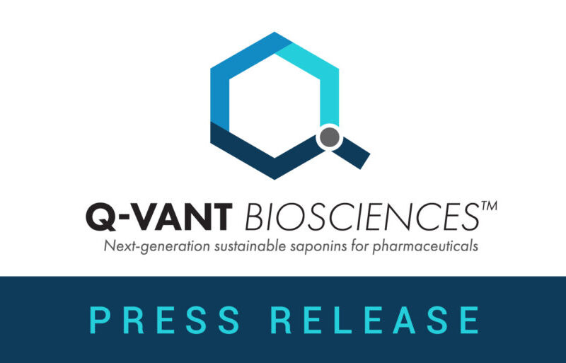 Logo Q-VANT BIOSCIENCES press release social